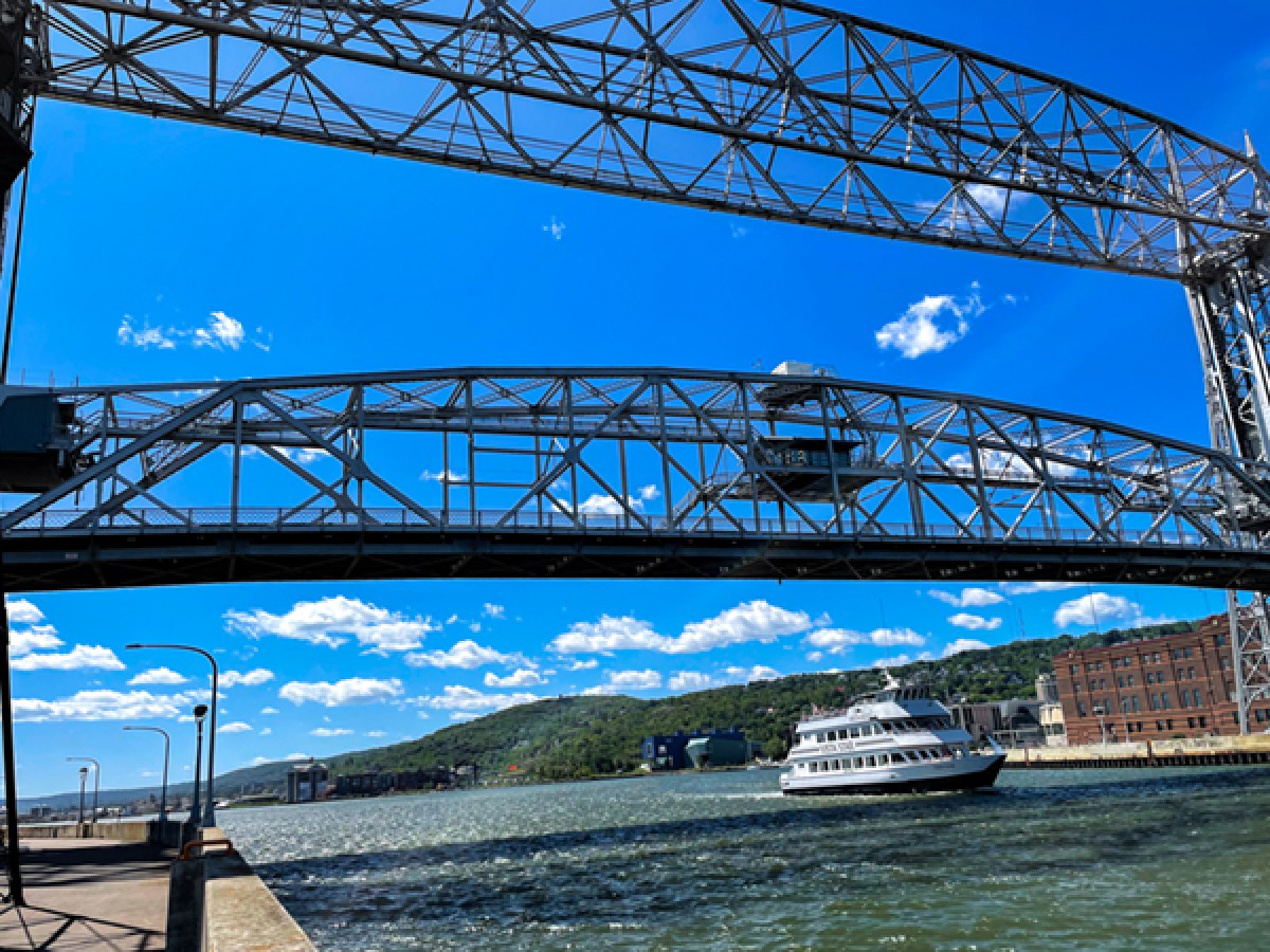 a bridge over a body of water