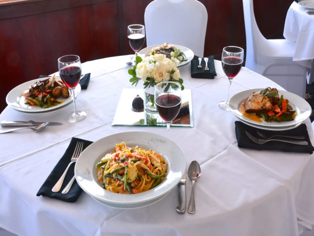 a plate of food on a table