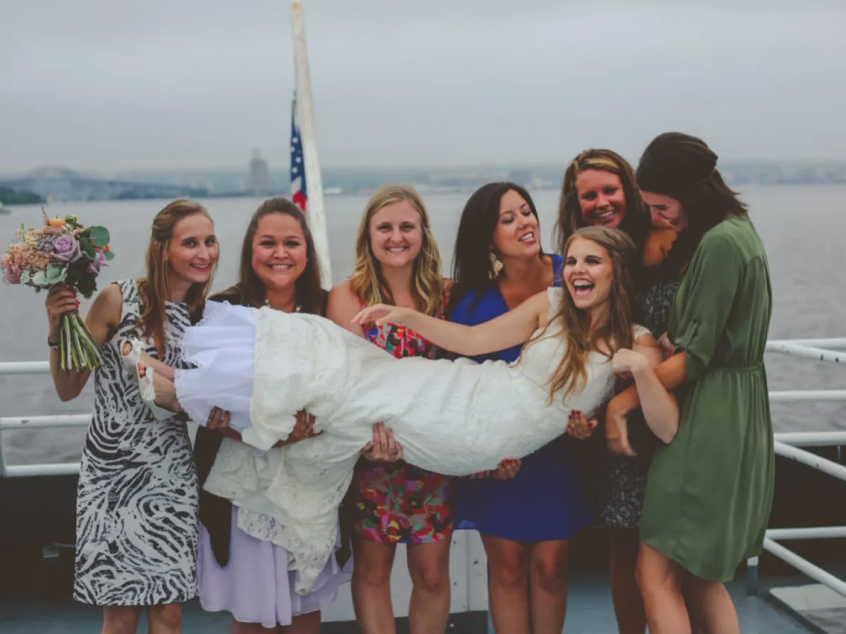 a group of people posing for the camera