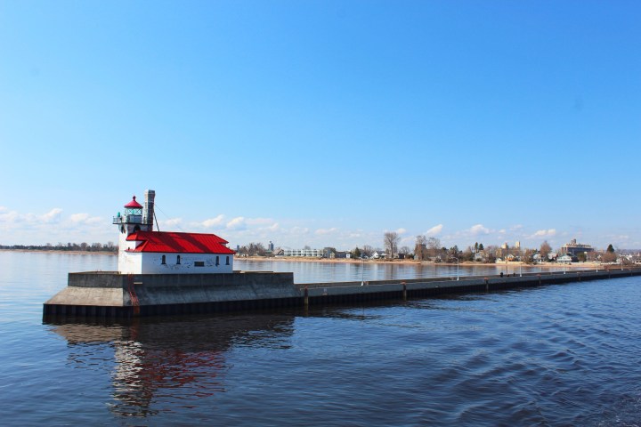 a large ship in a body of water