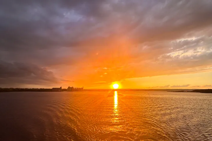 a sunset cruise on lake superior