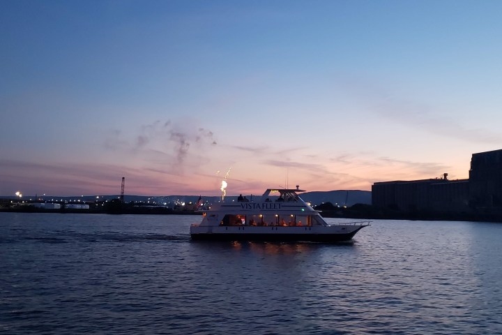 a large ship in a body of water