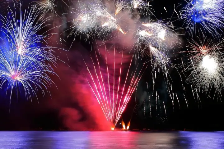 fireworks in the sky
