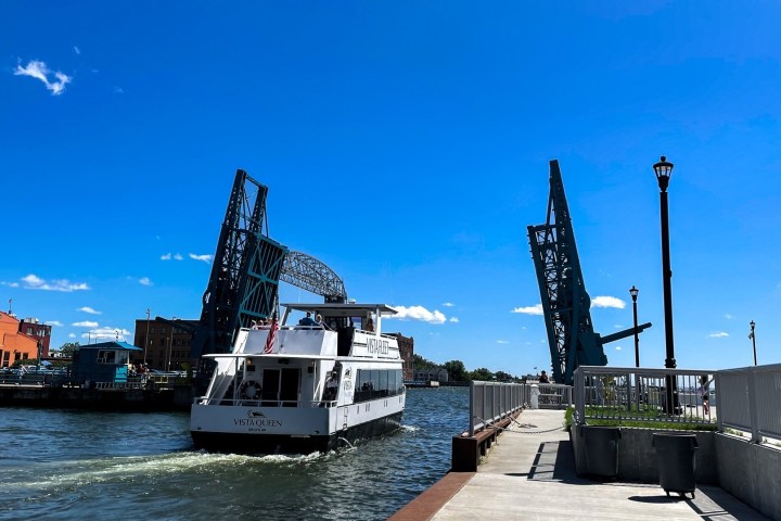 a large ship in a body of water