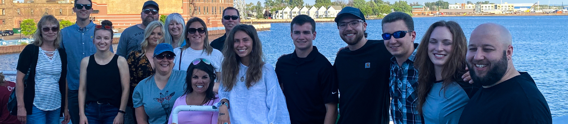 group of people on a tour on a boat
